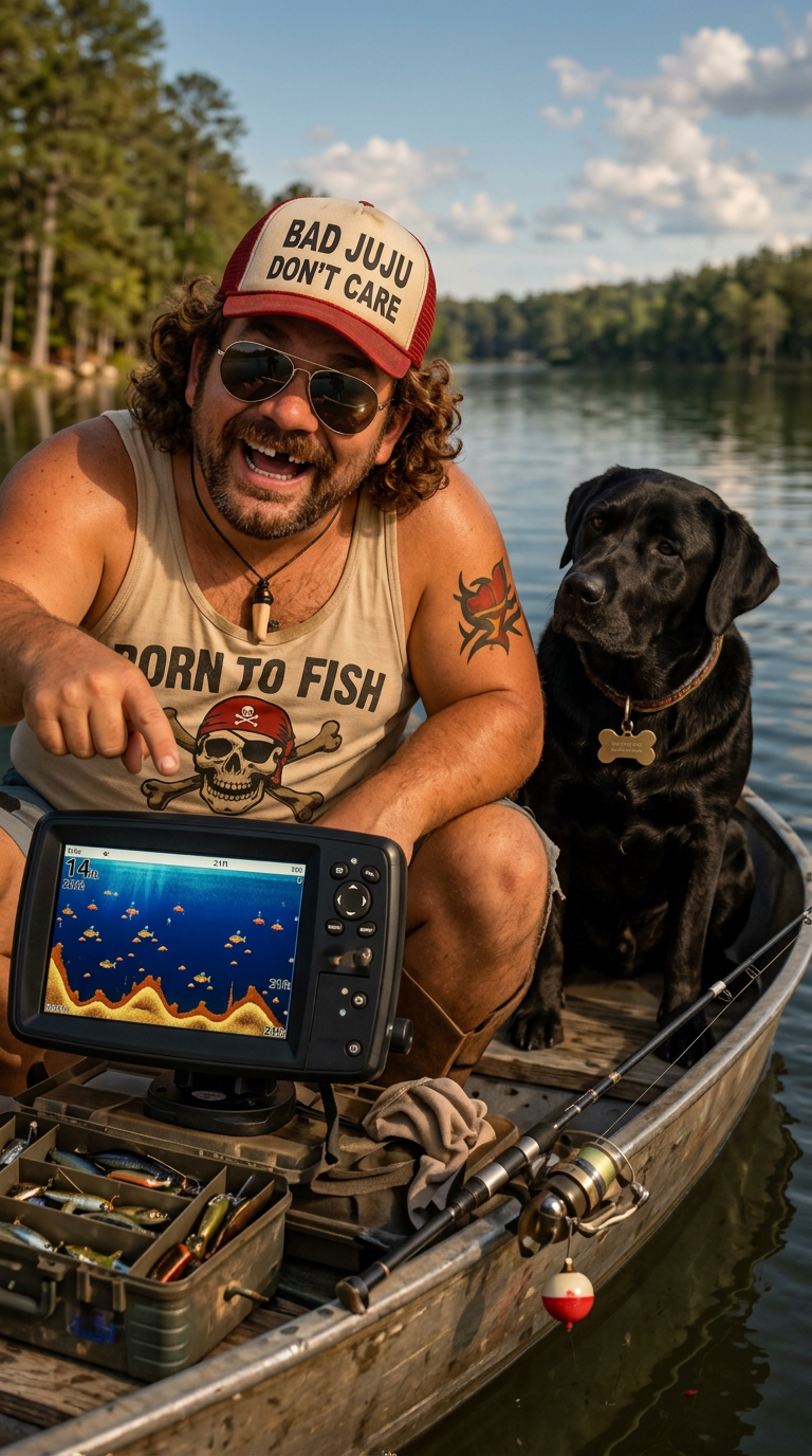 Fish finder says: nothin'.